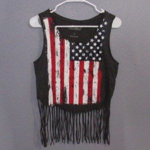 America Flag Cover-up Tank Top